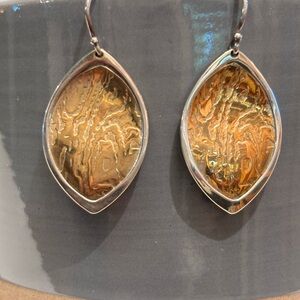 Silpada Silver Timbered Earrings